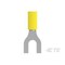 Te Connectivity Fork Terminal, M6 Stud Size, 6.64 mmÂ², 600 V, PVC Insulated, Yellow 165019 - alternate 3